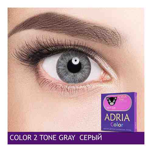 ADRIA Цветные контактные линзы, Color 2 tone, Gray, без диоптрий арт. 125700871