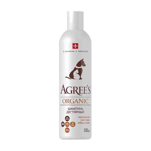 AGREE'S FOR PETS Шампунь для животных Лечение перхоти и грибка ORGANIC с натуральными дёгтем арт. 130200306