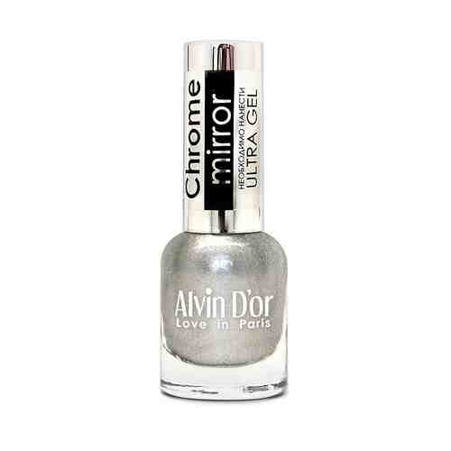 ALVIN D’OR Лак для ногтей CHROME MIRROR, 01 Зеркальное серебро арт. 130200010
