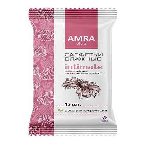 AMRA Салфетки влажные для интимной гигиены,деликатный уход для ежедневного комфорта, женские арт. 134000670