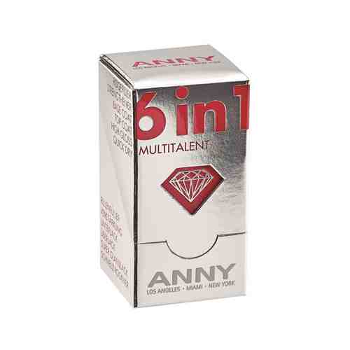 ANNY Мульти средство 6 в 1 (основа/уход/закрепляющее покрытие для ногтей) арт. 8200133