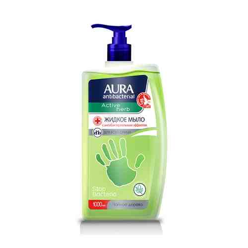 AURA Antibacterial Жидкое мыло с антибактериальным эффектом Active Herb Чайное дерево арт. 129700515