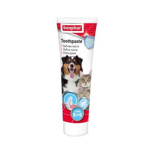 BEAPHAR Зубная паста со вкусом печени для кошек и собак арт. 131100057