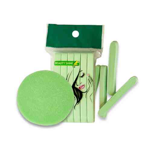 BEAUTY SHINE Спонж для умывания цвет Зеленый арт. 127300170