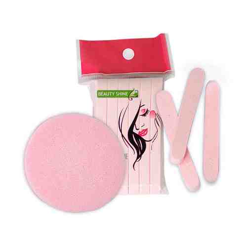 BEAUTY SHINE Спонж косметический для умывания Розовый арт. 127300172