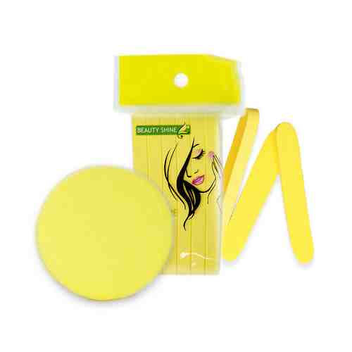 BEAUTY SHINE Спонж косметический для умывания Жёлтый арт. 127300169
