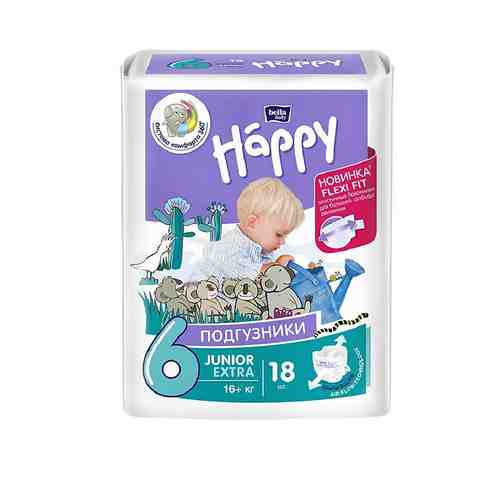 BELLA BABY HAPPY Подгузники для детей Junior Extra с эластичными боковинками арт. 134101150