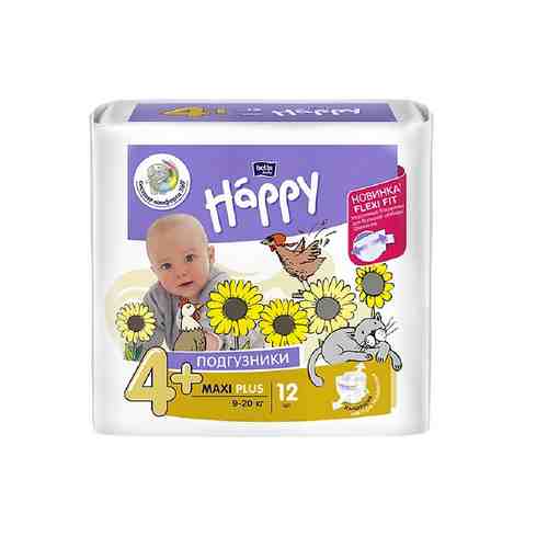 BELLA BABY HAPPY Подгузники для детей Maxi Plus с эластичными боковинками арт. 134101151