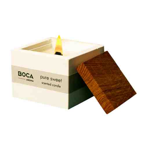 BOCA AROMA Свеча ароматическая PURE SWEET в бетоне, ананас, кокос, пачули, сандал арт. 133500085