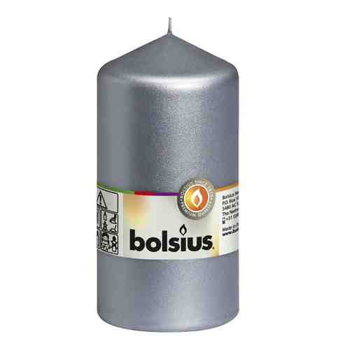 BOLSIUS Свеча столбик Classic серебряная арт. 132500741