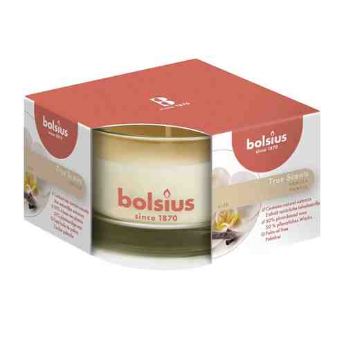 BOLSIUS Свеча в стекле арома True scents ваниль арт. 132500631