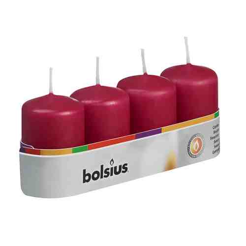 BOLSIUS Свечи столбик Bolsius Classic темно-красные арт. 132500213