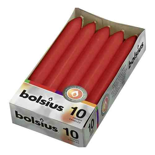 BOLSIUS Свечи столовые Bolsius Classic красные арт. 132500212