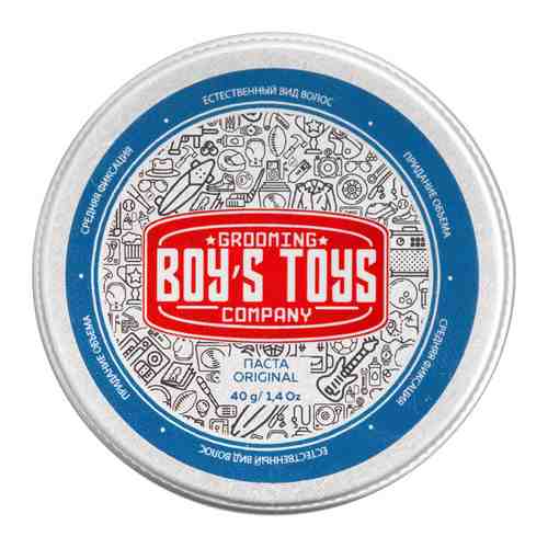 BOY'S TOYS Паста для укладки волос средней фиксации с низким уровнем блеска Original арт. 123900240