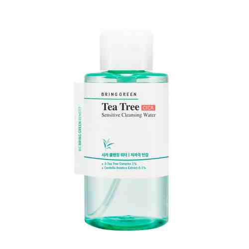 BRING GREEN Вода для снятия макияжа для чувствительной кожи с чайным деревом и центеллой азиатской арт. 134300744