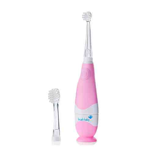 Brush-Baby BabySonic звуковая зубная щетка, 0-3 года, розовая арт. 132000828
