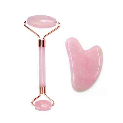 ЧИОС Набор для гуаша ролик + сердце в подарочной упаковке Розовый кварц арт. 130200647