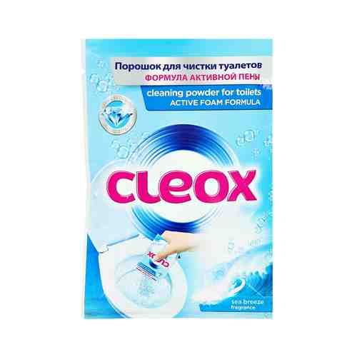 CLEOX Порошок для чистки туалетов Морской бриз с формулой активной пены арт. 131400689