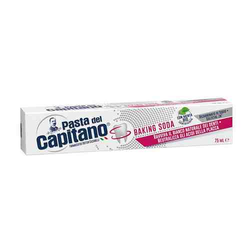 DEL CAPITANO Зубная паста Пищевая сода Отбеливание Бикарбонат натрия арт. 129100013