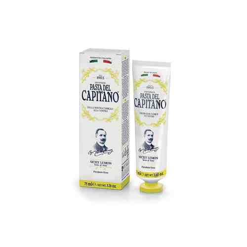 DEL CAPITANO Зубная паста Премиум Сицилийский лимон арт. 128900007