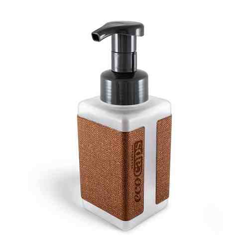 ECOCAPS Диспенсер для жидкого мыла с наклейкой из эко кожи, цвет медь арт. 131800347