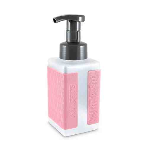 ECOCAPS Диспенсер для жидкого мыла с наклейкой из эко кожи, розовый арт. 131800337