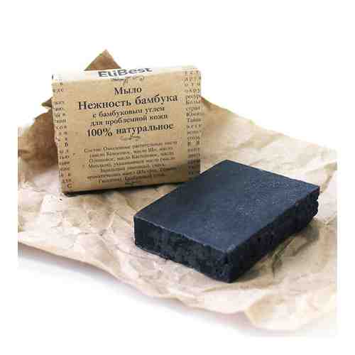 ELIBEST Натуральное мыло с бамбуковым углем для проблемной кожи 