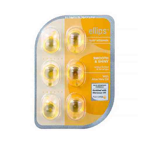 ELLIPS Hair Vitamin Smooth & Shiny. Масло для питания, увлажнения светлых волос арт. 132000504