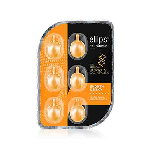 ELLIPS Hair Vitamin Smooth&Silky. Масло для увлажнения, восстановления волос арт. 132000503