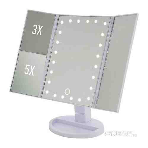 ENERGY Зеркало косметическое EN-799Т, LED подсветка, трехстворчатое арт. 131500156