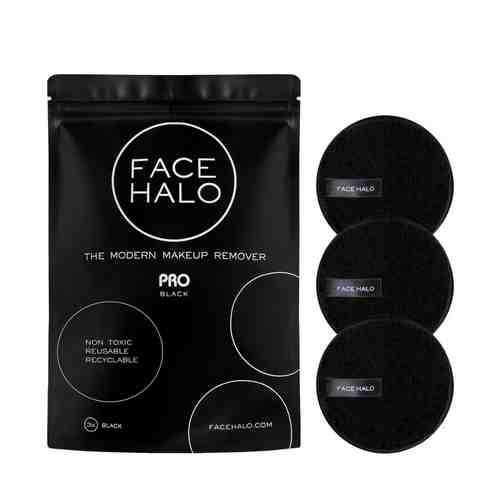 FACE HALO Диск многоразовый для снятия макияжа чёрный арт. 125101034