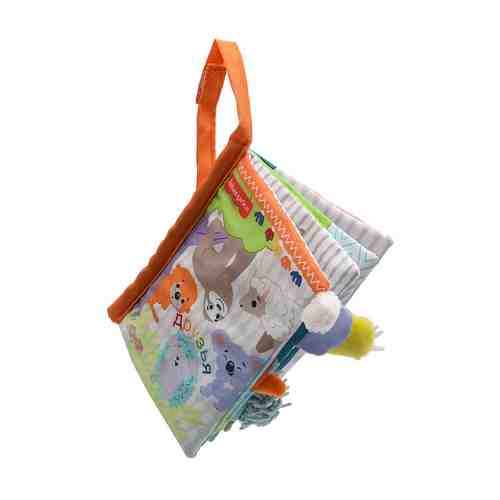 FISHER PRICE Книжка-игрушка тактильная с шуршалкой - Друзья 3м+ арт. 133500040