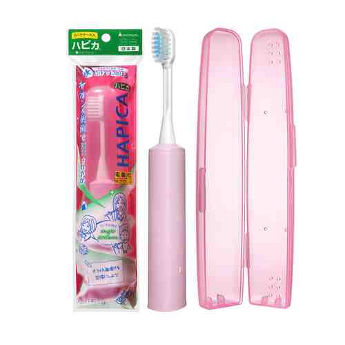 HAPICA Электрическая звуковая ионная зубная щётка DBM-5P Розовая С футляром арт. 131500259