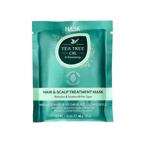 HASK Маска для волос укрепляющая с маслом чайного дерева и экстрактом розмарина арт. 123400062