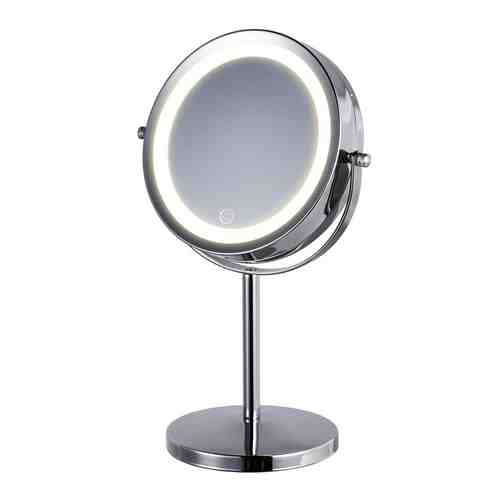 HASTEN Зеркало косметическое c x7 увеличением и LED подсветкой – HAS1811 (цвет-silver, LED подсветка 3 уровня) арт. 114500025