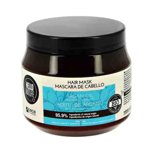HELLO NATURE Маска для волос ARGAN OIL с аргановым маслом (восстановление) арт. 107400487