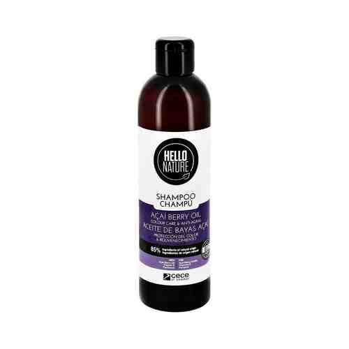 HELLO NATURE Шампунь для волос ACAI BERRY OIL с маслом ягод асаи (для окрашенных волос) арт. 107400478