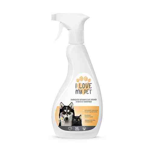 I LOVE MY PET Антисептический спрей-ликвидатор органических запахов и пятен от животных арт. 133700413