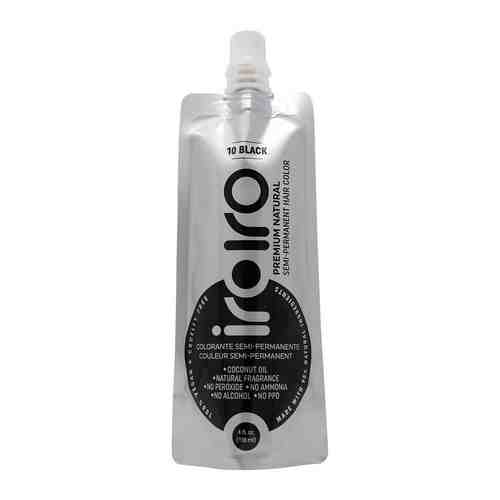 IROIRO Семи-перманентный краситель для волос 10 BLACK Черный арт. 127200023