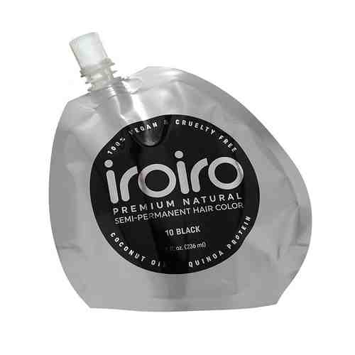 IROIRO Семи-перманентный краситель для волос 10 BLACK Черный арт. 127200054