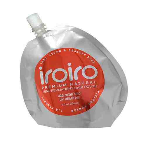IROIRO Семи-перманентный краситель для волос 330 NEON RED Неоновый красный арт. 127200012