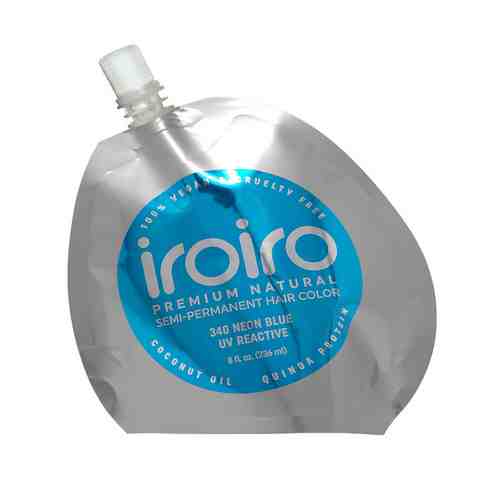 IROIRO Семи-перманентный краситель для волос 340 NEON BLUE Неоновый синий арт. 127200013