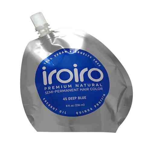 IROIRO Семи-перманентный краситель для волос 45 DEEP BLUE Темно-синий арт. 127200016