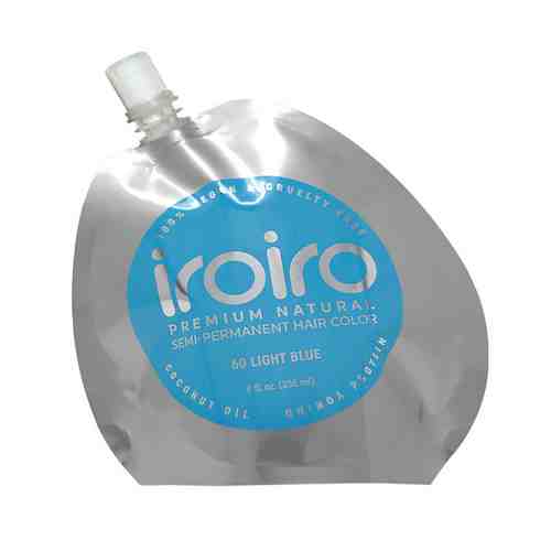 IROIRO Семи-перманентный краситель для волос 60 LIGHT BLUE Голубой арт. 127200018