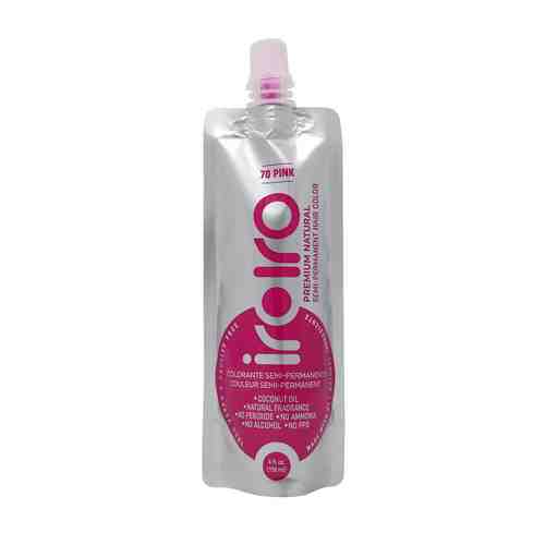 IROIRO Семи-перманентный краситель для волос 70 PINK Розовый арт. 127200050