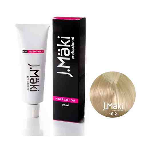 J.MAKI PROFESSIONAL Краситель для волос 10.2 Жемчужный светлый блондин арт. 127300992