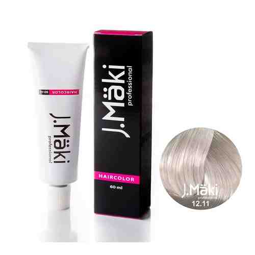 J.MAKI PROFESSIONAL Краситель для волос 12.11 Суперблонд интенсивный пепельный арт. 127301016