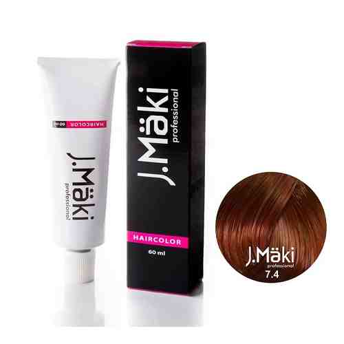 J.MAKI PROFESSIONAL Краситель для волос 7.4 Медный арт. 127301004