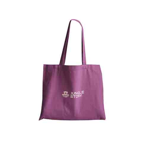 JUNGLE STORY Плотная хлопковая сумка тканевая фиолетово-розовая арт. 127200585