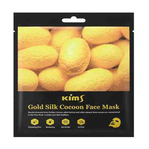 Kims Антивозрастная маска для лица с протеинами кокона шелкопряда Gold Silk Cocoon Face Mask арт. 125100258